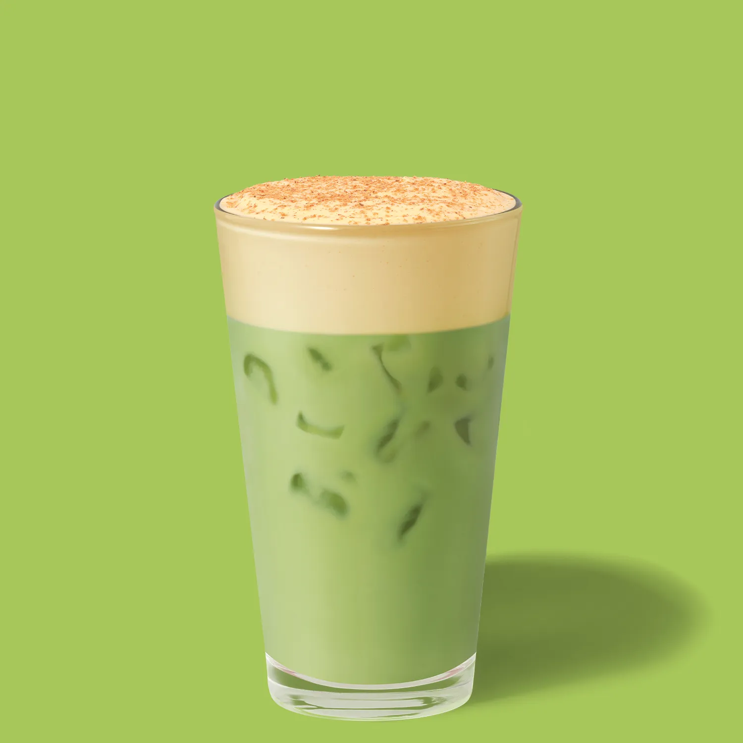 Pumpkin Cream Iced Matcha Latte